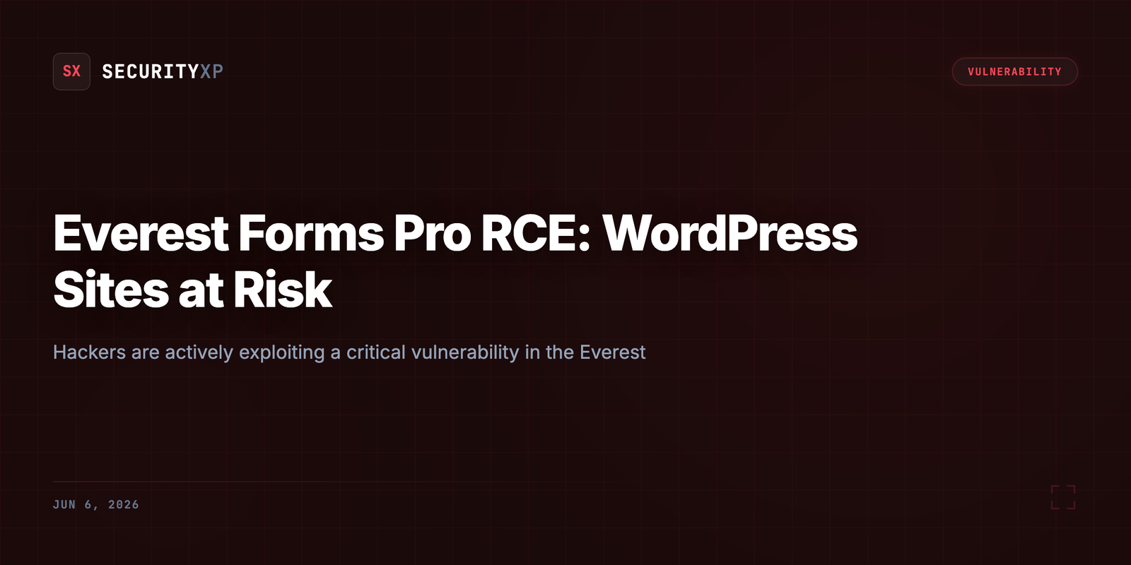 Everest Forms Pro RCE: WordPress Sites at Risk