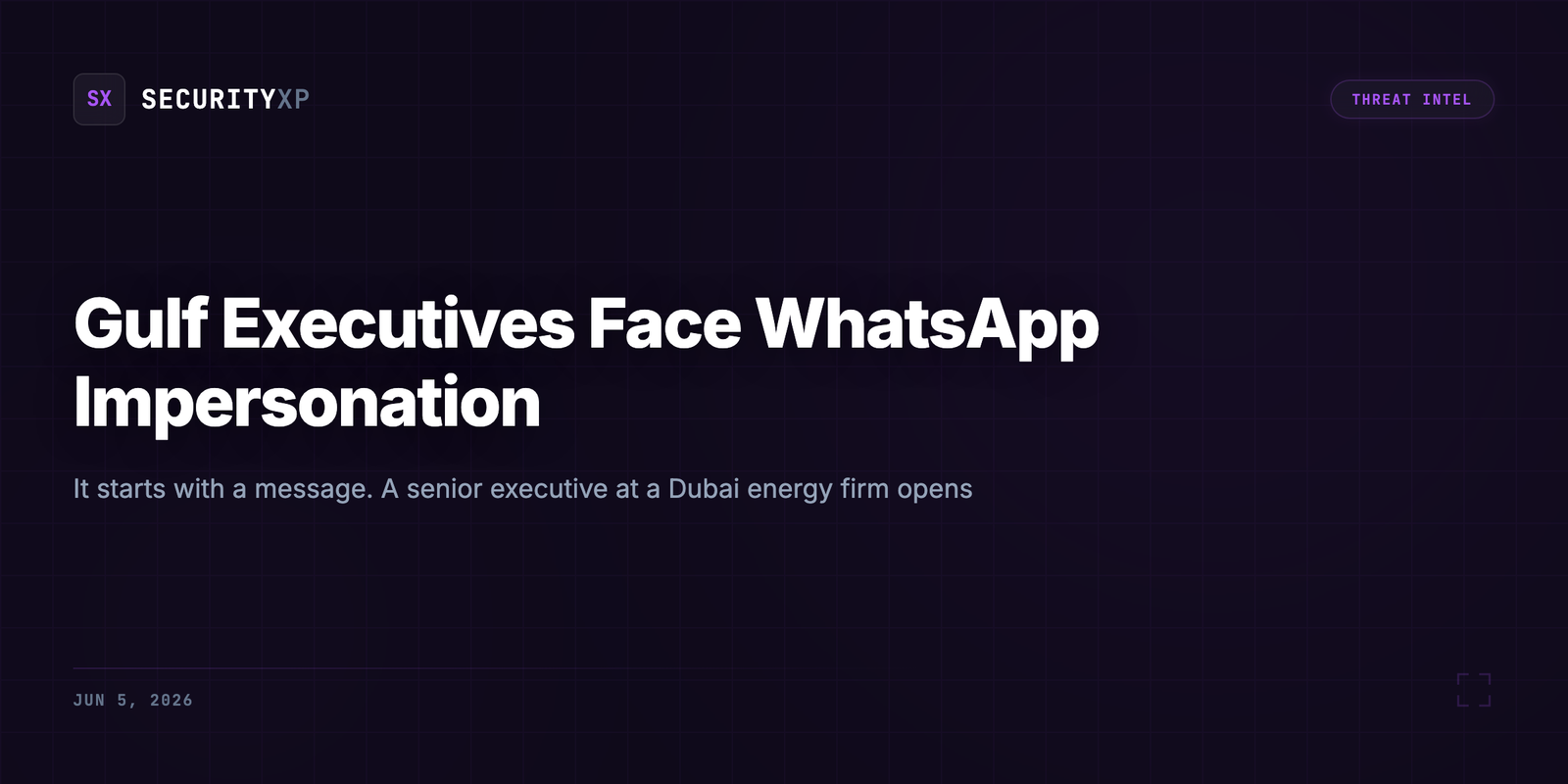 Gulf Executives Face WhatsApp Impersonation